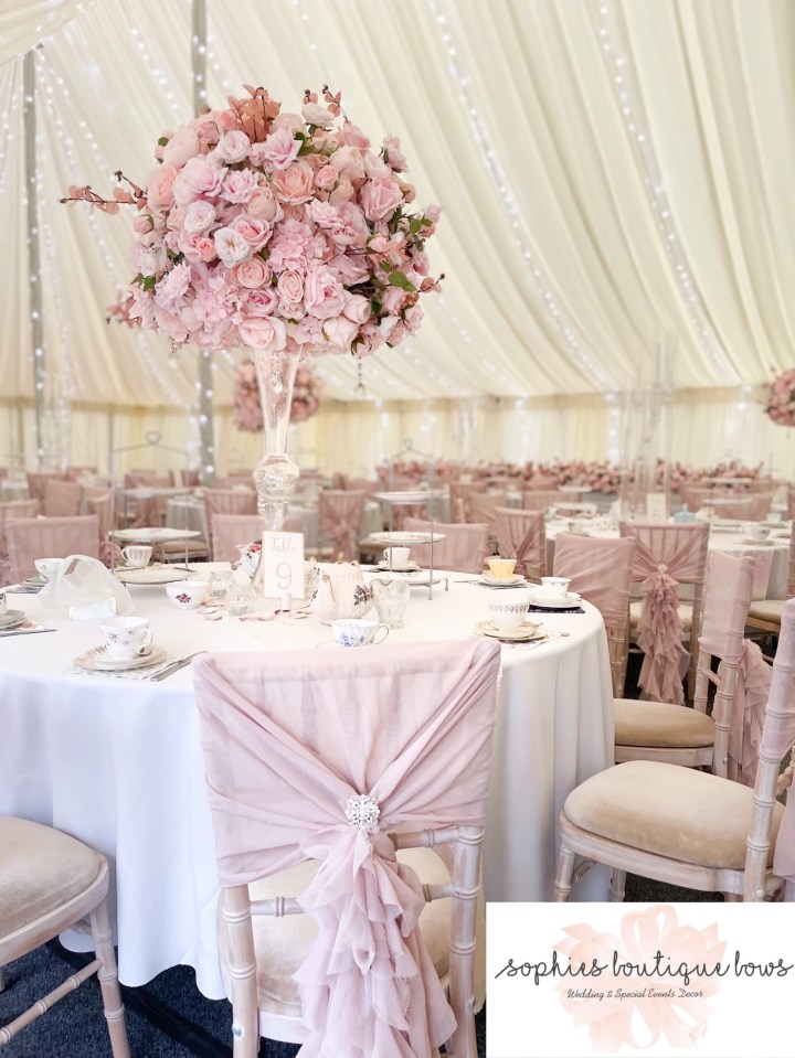 Sophie and her team decorated over 350 weddings this year