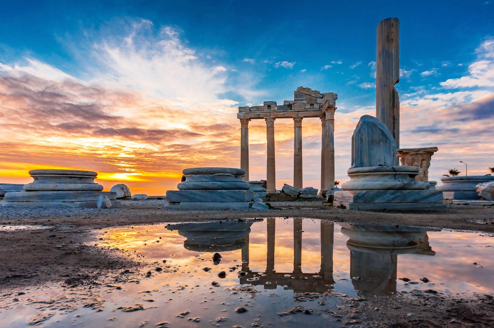 Turkey is rich in history with a Roman  amphitheatre still standing tall