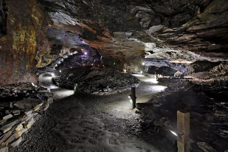 Carnglaze Caverns attracts 25,000 visitors a year - while concerts and even weddings take place beneath the earth