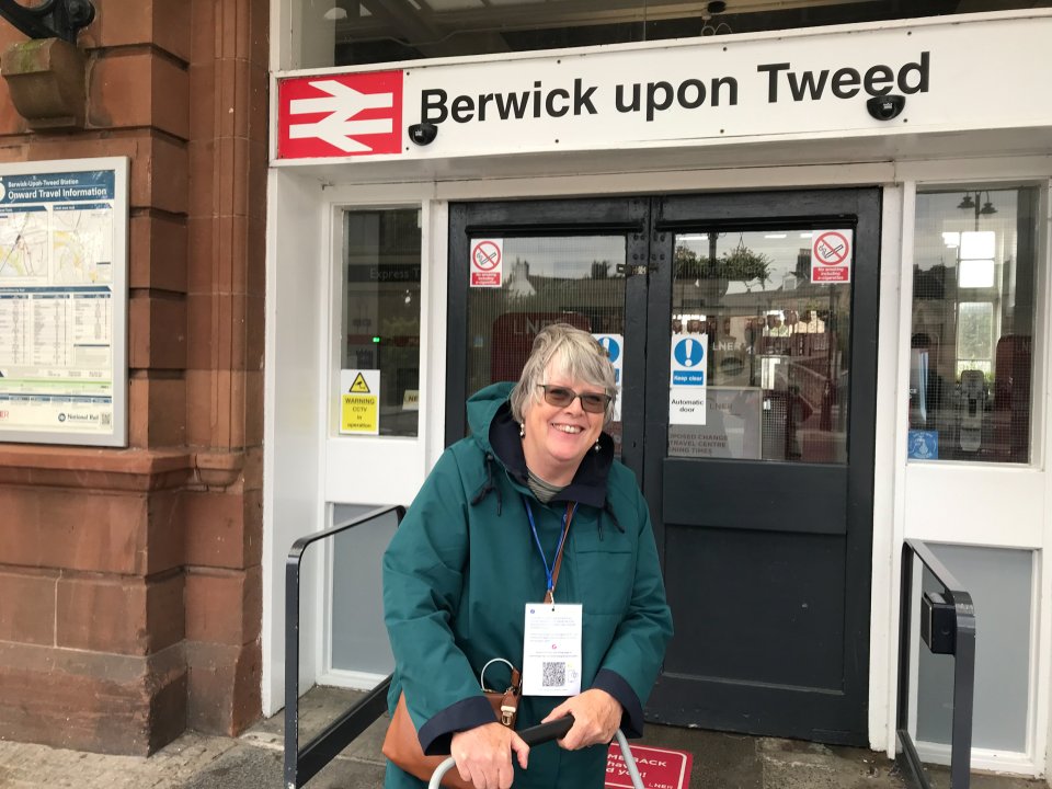 Penny spent around eight hours a day on buses and rode up the east coast to Berwick at the top of England