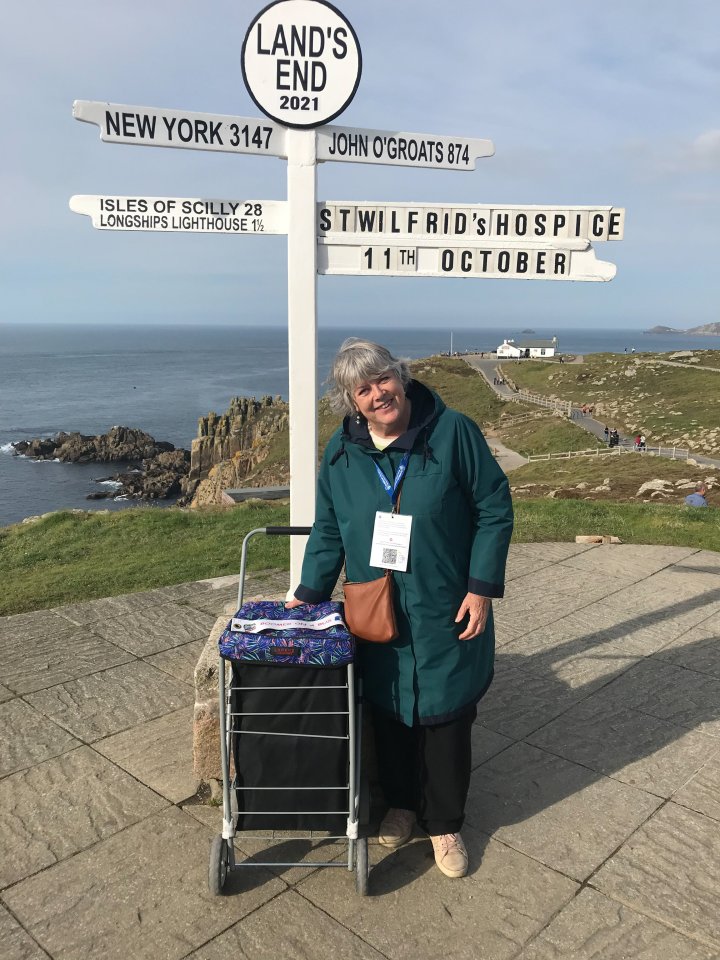 Penny stayed in bed and breakfasts each night on her six-week journey.