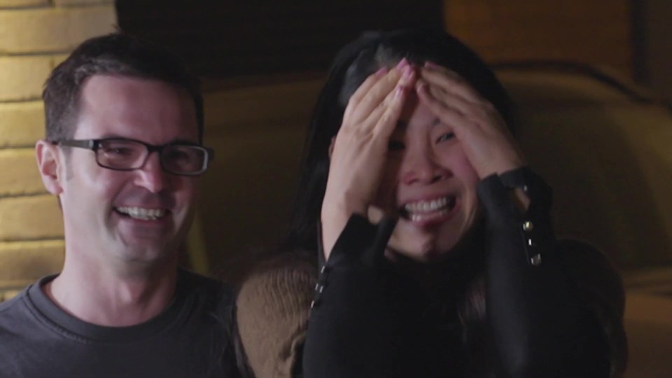 The couple found out they had won when a team from Omaze knocked on their door