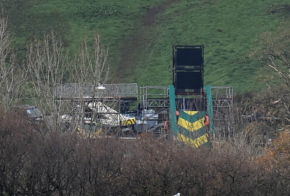 Crew have started building the cyclone today