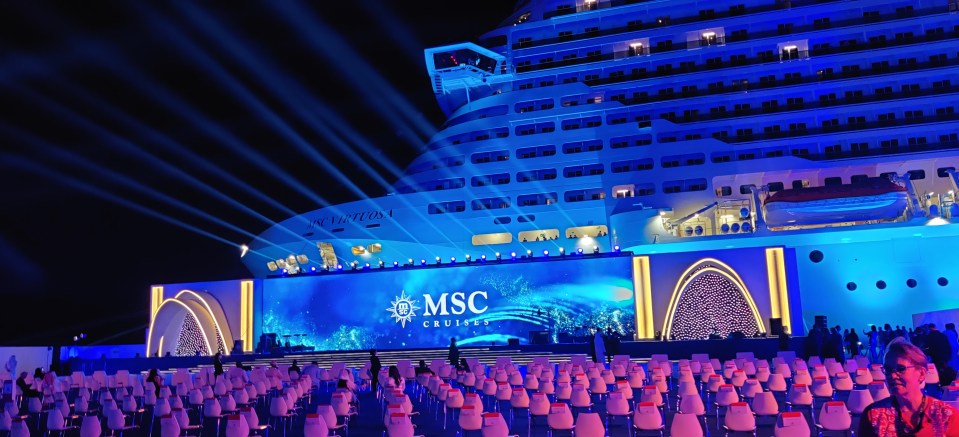 The MSC Virtuosa was officially launched last month