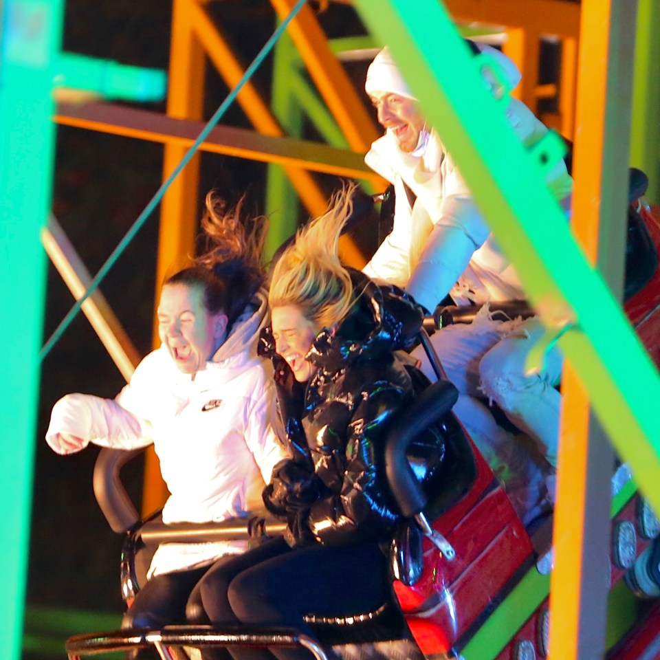 The couple enjoyed the rides