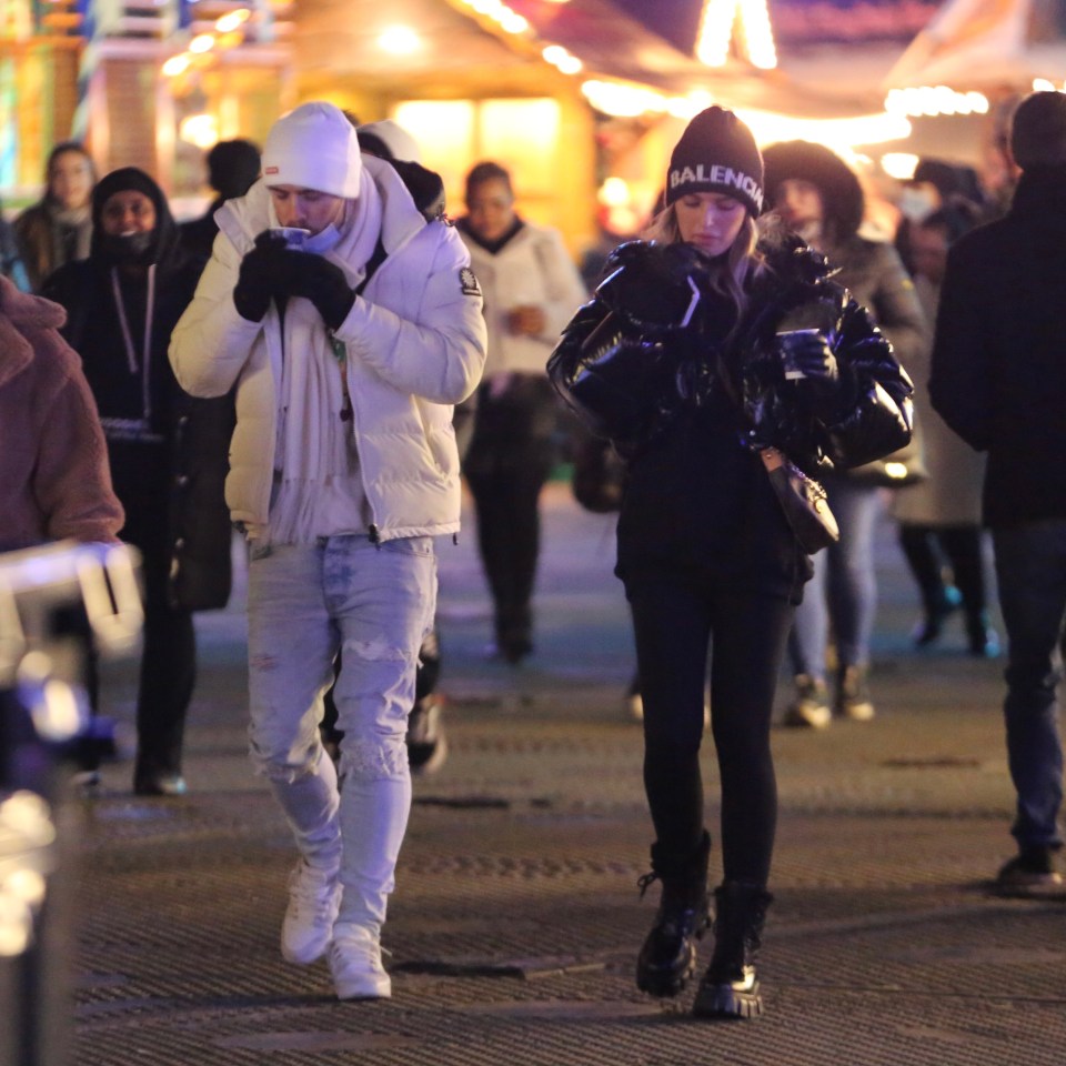 Jack and Sasha had a date night at Winter Wonderland in London