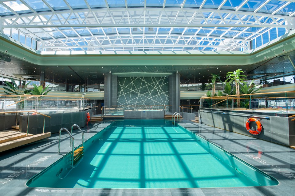 Cool off in the pool on one of the MSC Virtuosa's 19 decks