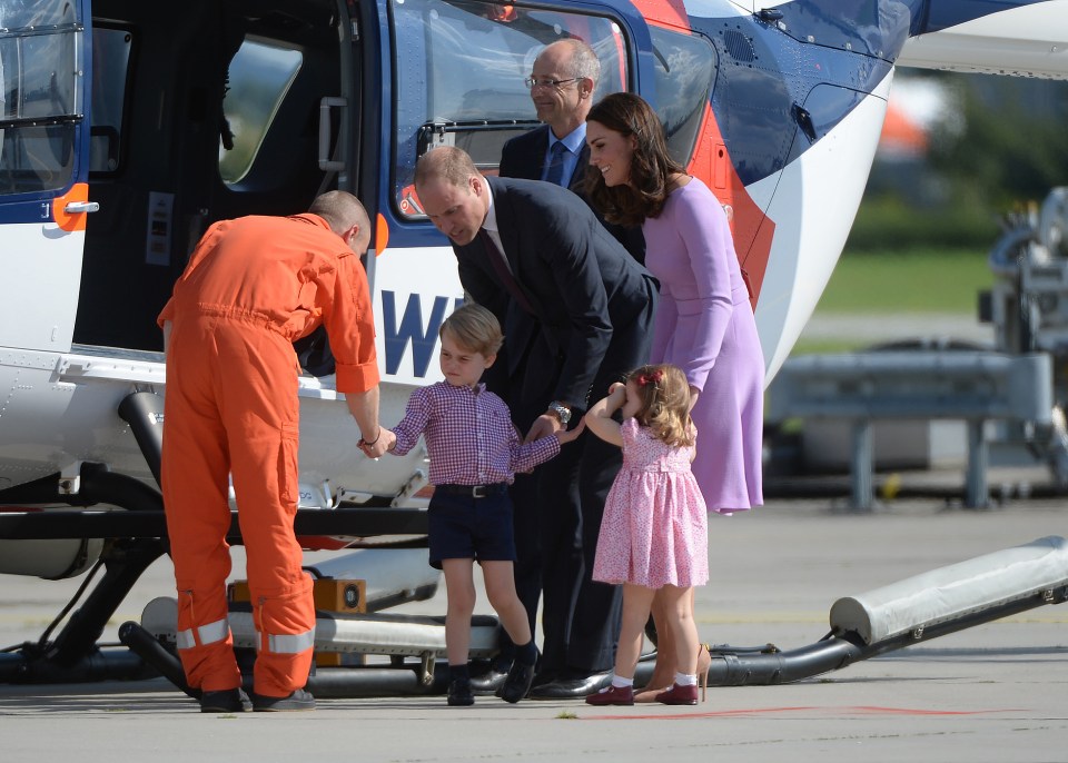 William’s family often use the helicopter to split their time between London and Norfolk