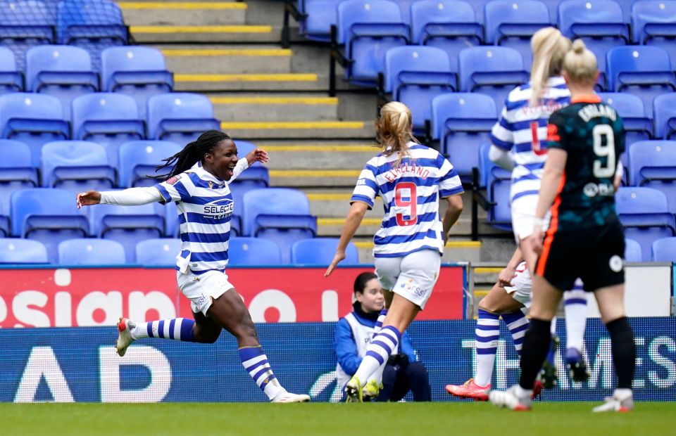 Deanne Rose netted an early goal for Reading in their clash with Chelsea