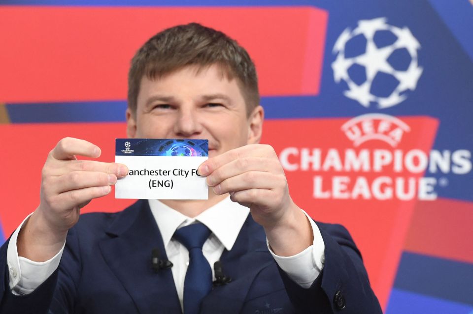 The Russian then drew Manchester City to face Villarreal