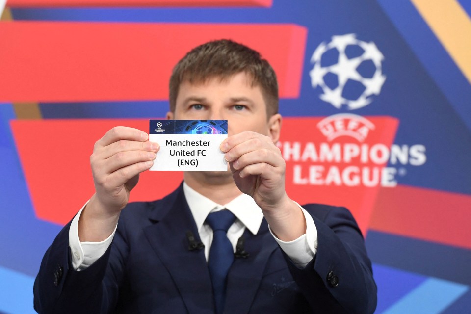 The Champions League draw was messed up with Man Utd seemingly being left out the pot