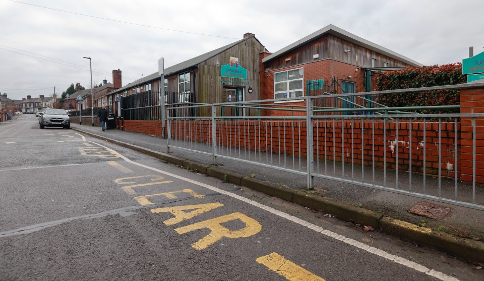 She was captured on CCTV by the council's spy car while dropping her step-daughter at Summerbank Primary Academy in Tunstall