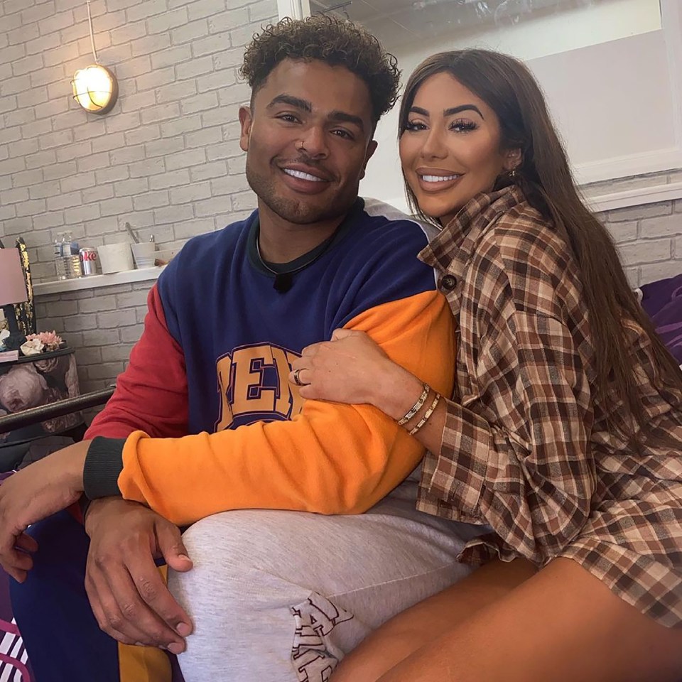 Chloe Ferry pictured with Nathan Henry