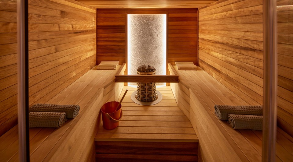 It even comes complete with its own sauna room for your own at-home spa experience