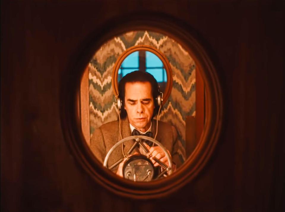 Nick Cave as author H.G. Wells in the film