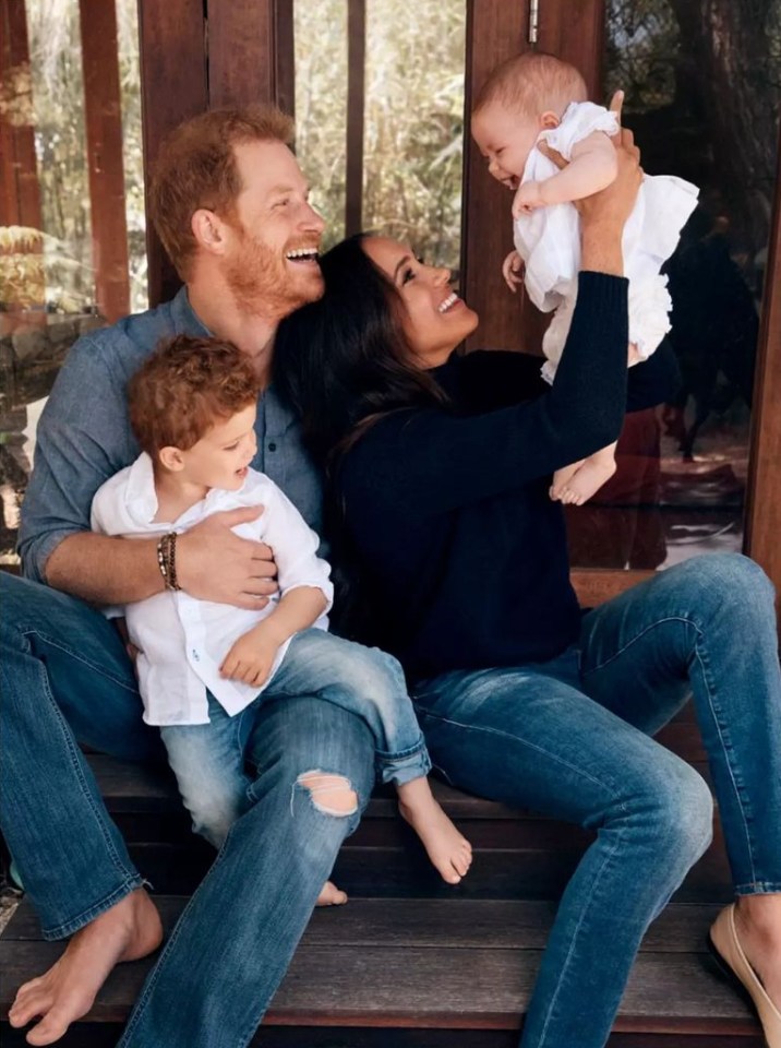 Prince Harry and Meghan Markle shared their first glimpse of daughter Lilibet to the world in their 2021 Christmas card