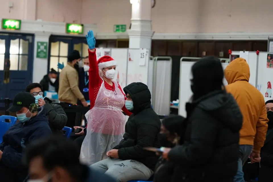 Queues formed outside some centres after Boris Johnson urged all adults to get themselves protected before the end of the year.