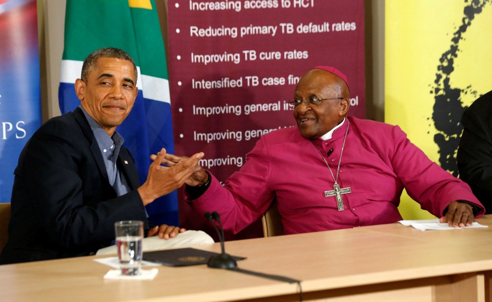 Former President Barack Obama described Tutu as a ‘crusader for freedom’