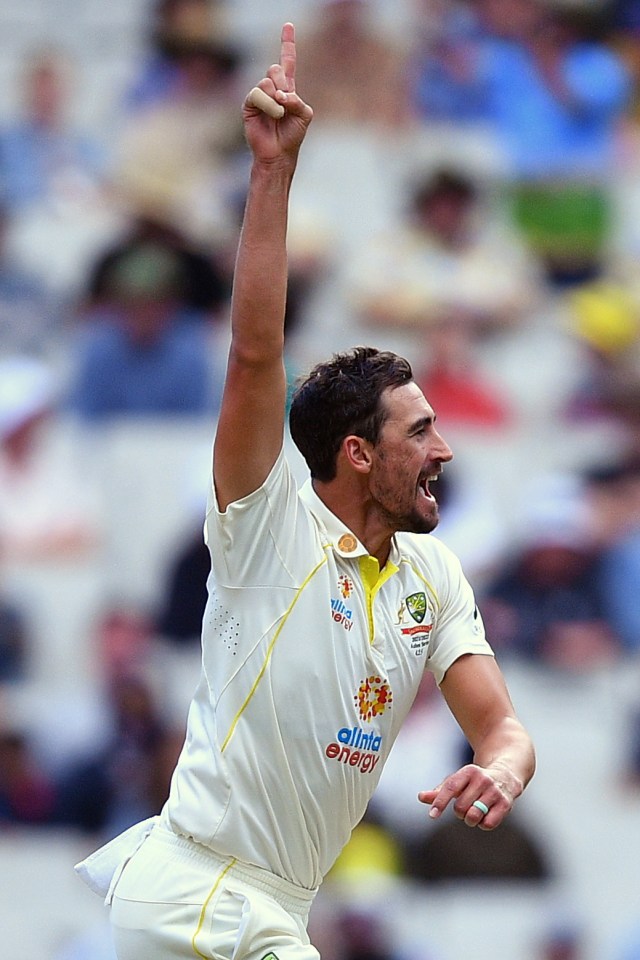 Mitchell Starc had Crawley caught behind and then Malan was lbw