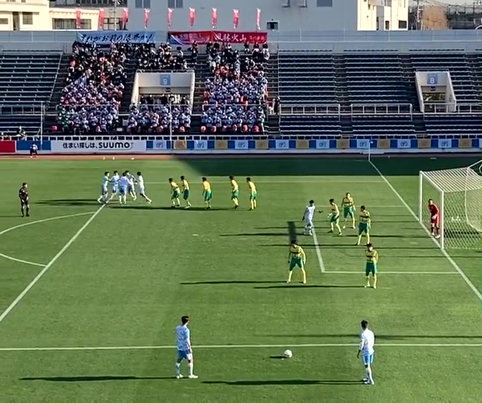 A Japanese school team used a 'Ring o' Roses' set-piece routine to great effect