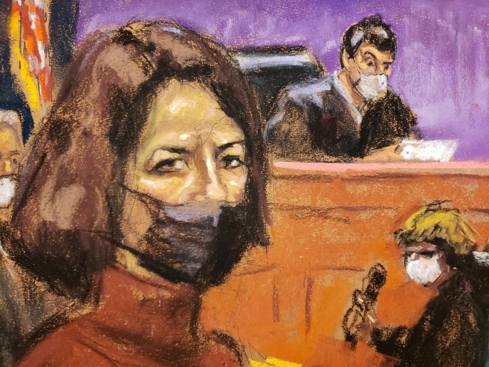 The shamed socialite was sketched looking cold as her guilty verdict was revealed