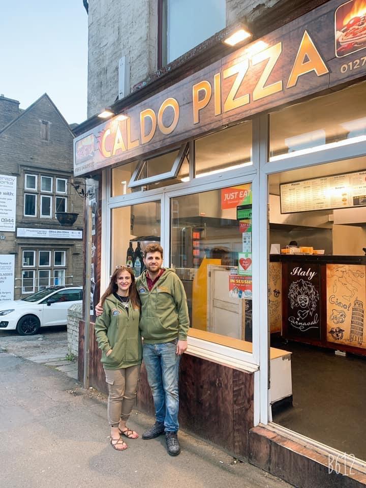 The dad runs Caldo Pizza with his wife, Elnaz