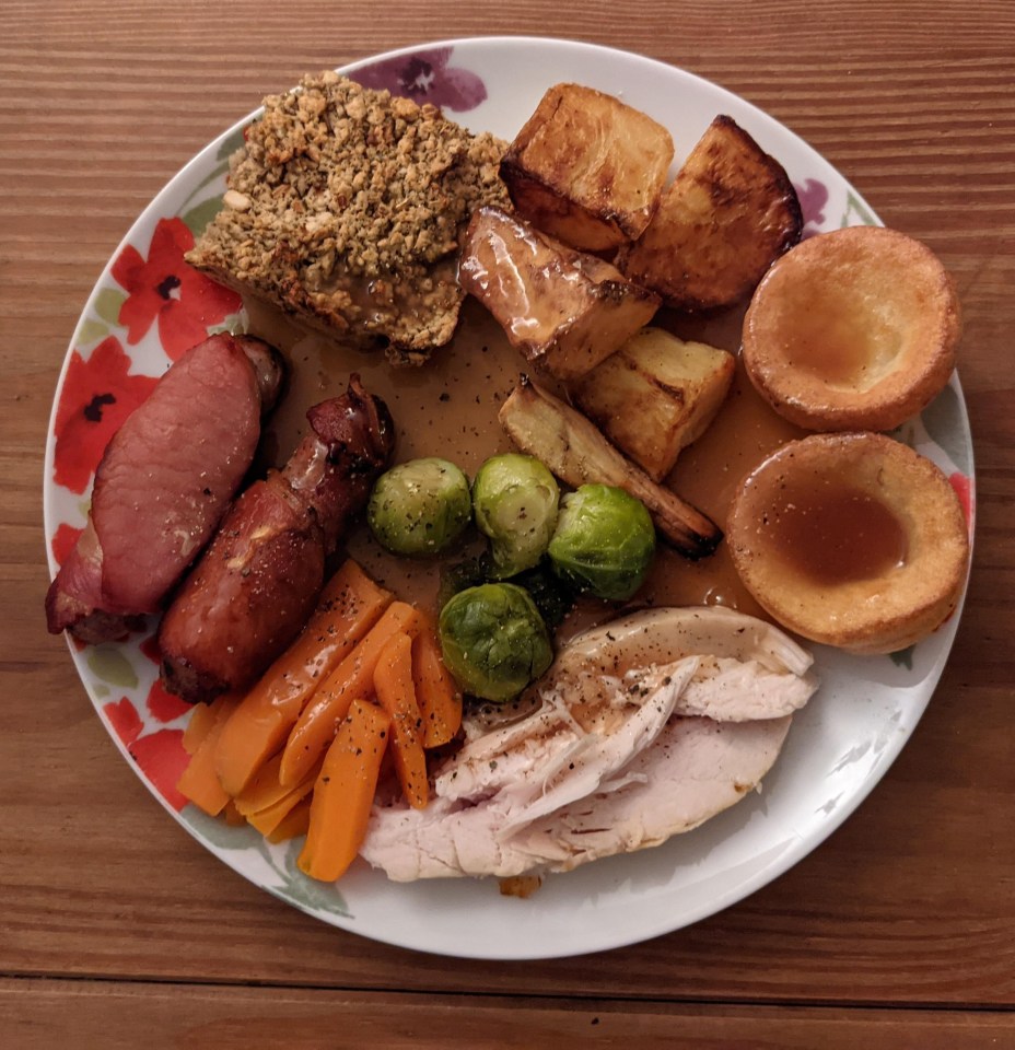 Jo didn’t scrimp and still served up Christmas dinner with all the trimmings