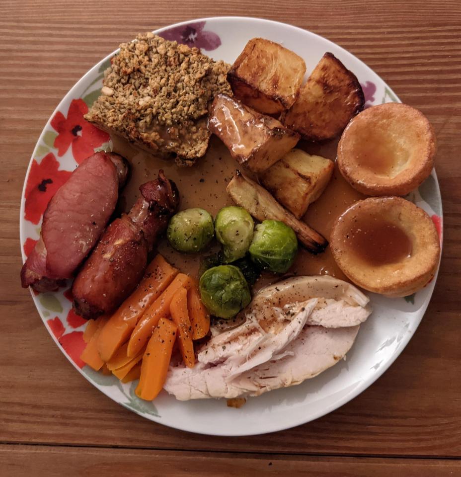 Jo didn't scrimp and still served up Christmas dinner with all the trimmings