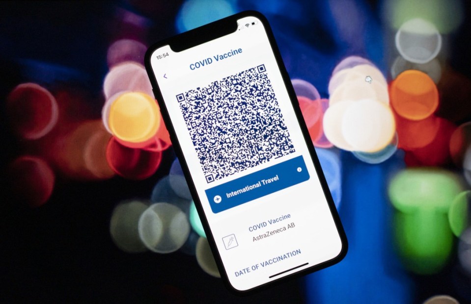 Vaccine passports can be downloaded to your phone through the NHS app