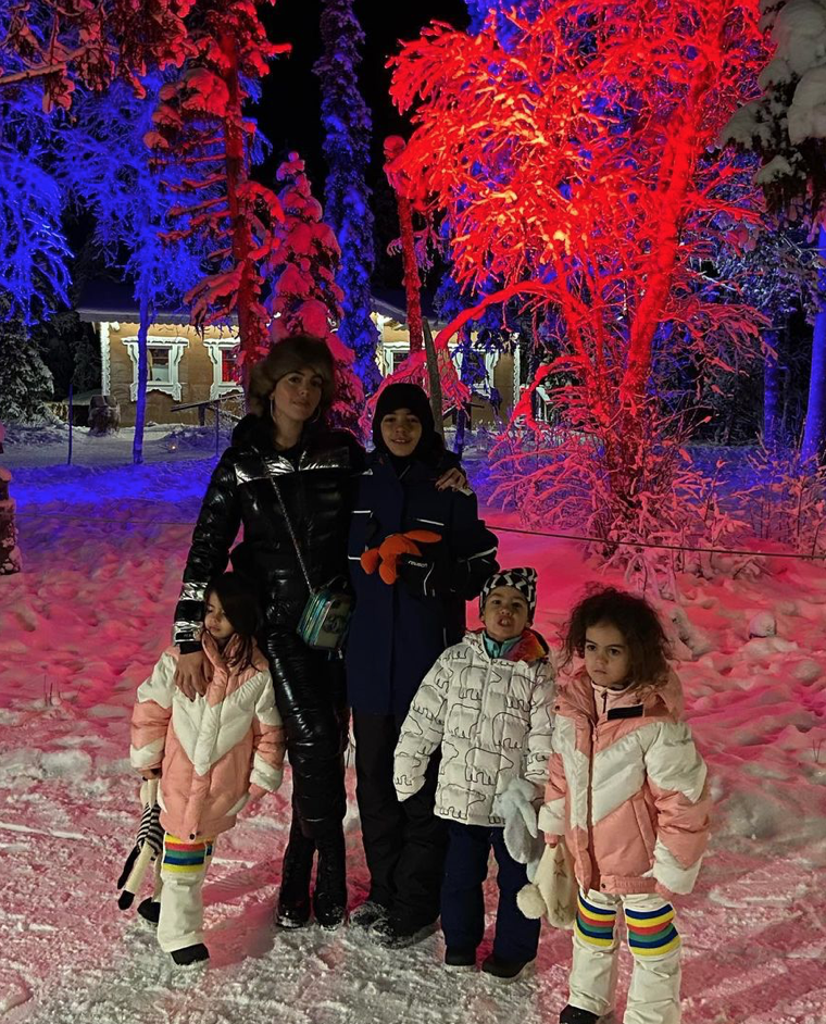 The kids enjoyed their trip despite the cold weather