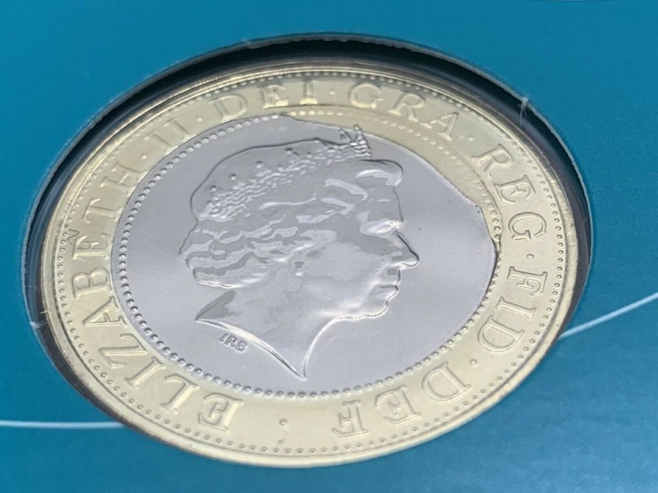 The coin has a fault in the design that makes the inner silver part not look complete