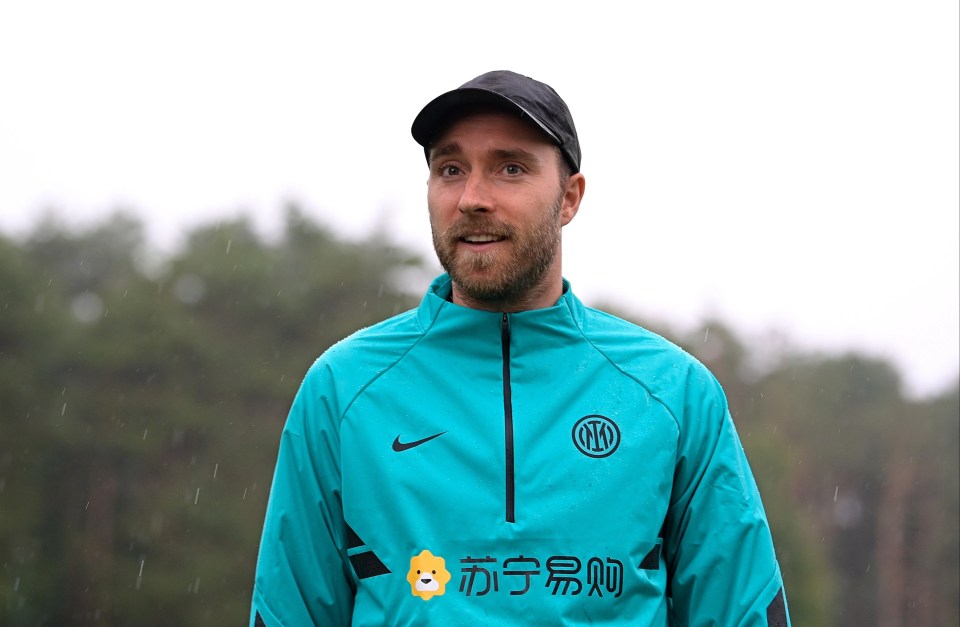 Christian Eriksen returned to the Inter training ground in August