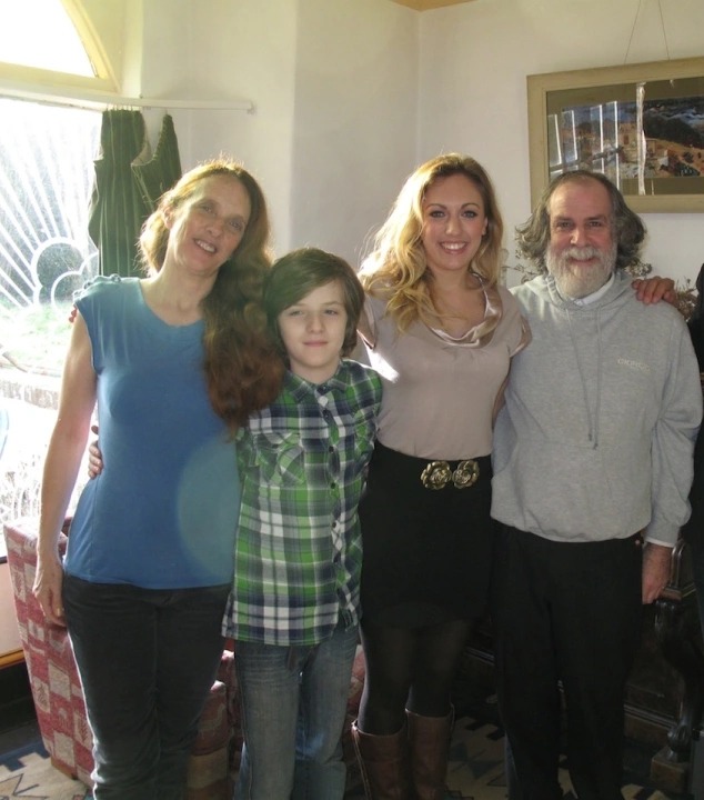 Rose with her parents and brother Robert