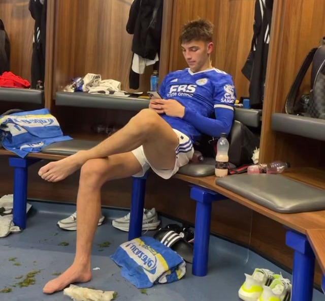 Leicester star Luke Thomas was trolled by his team-mate James Maddison after the final whistle