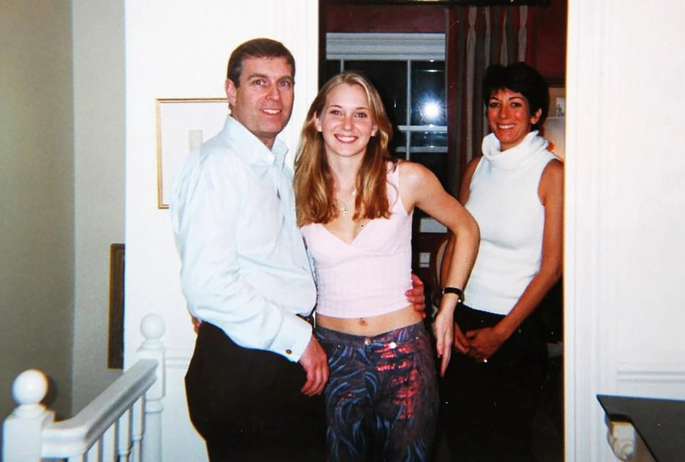 Prince Andrew and Virginia Roberts, 17, at Ghislaine Maxwell’s London townhouse in 2001