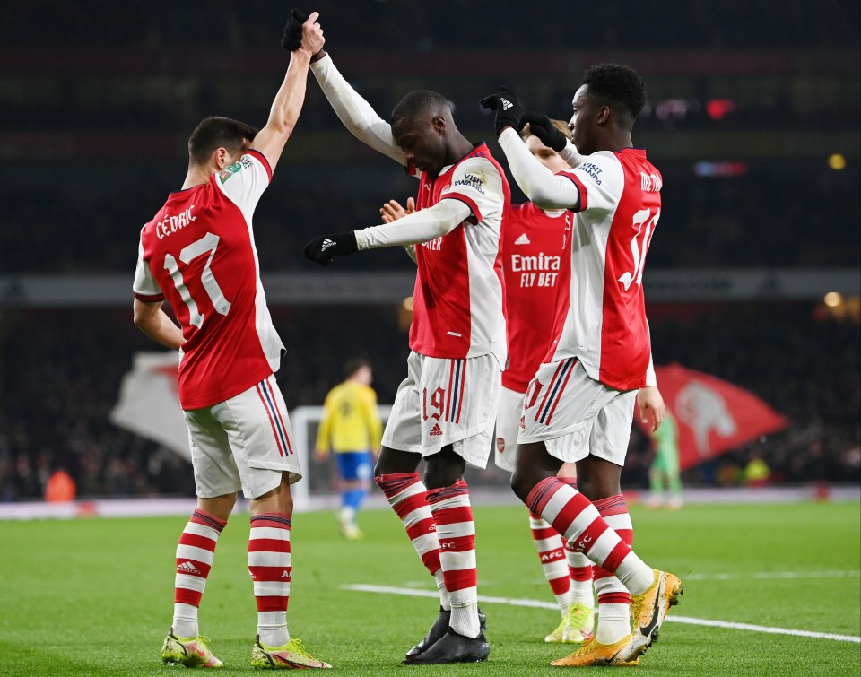 Arsenal became the first team to book their place in Wednesday night's draw