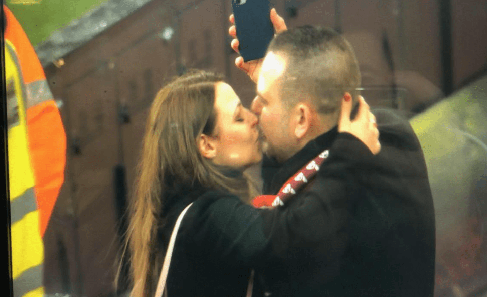 Dmitri and Kelly kiss it better after Gunnersaurus intervened in their big moment