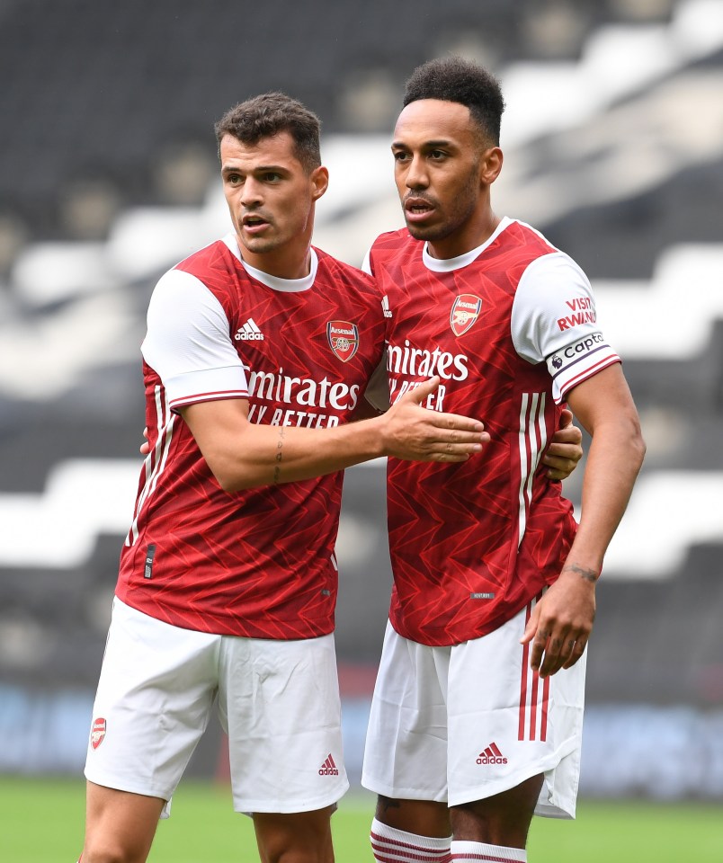 Xhaka has backed Aubameyang to still have a future at the club