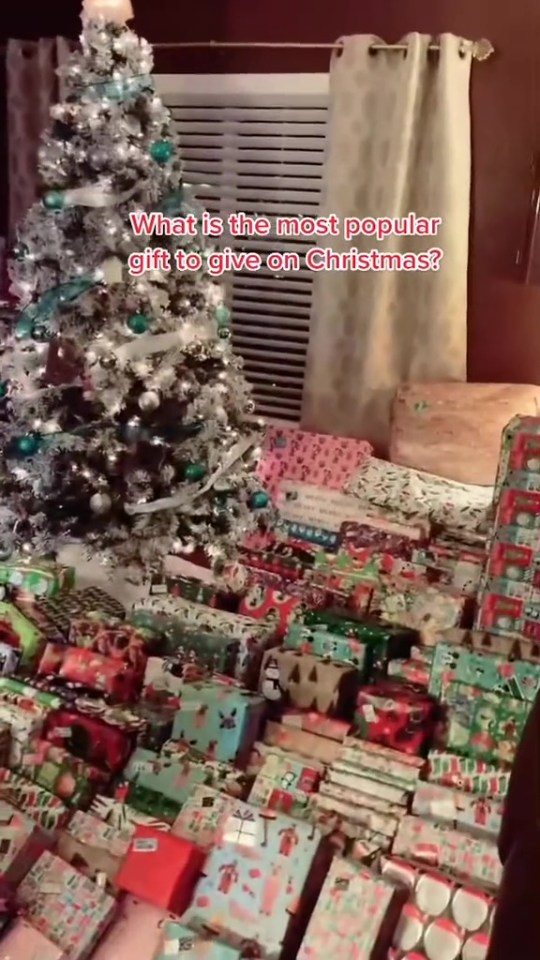 A video on TikTok shows an incredible present haul underneath the Christmas tree