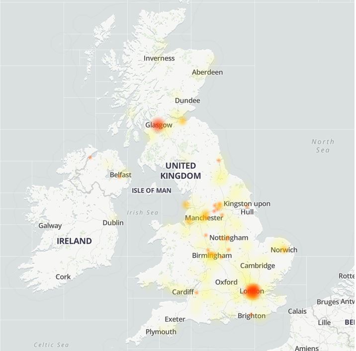 Monzo bank has gone down