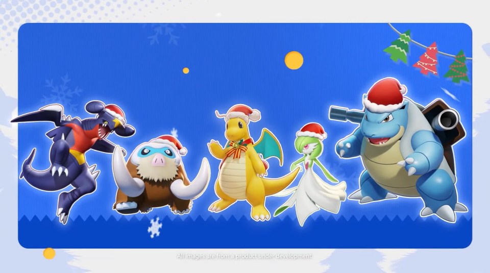 Pokemon wearing seasonal holiday gear