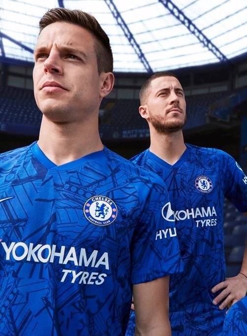 Chelsea were ribbed for this 2019/2020 strip