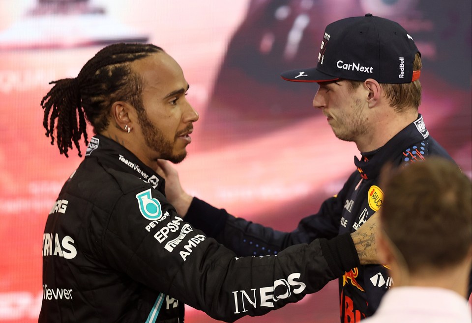 Lewis Hamilton congratulated Max Verstappen in Abu Dhabi