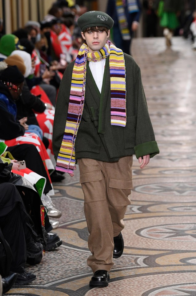 Liam Gallagher's son Lennon walked for the Kenzo show on Sunday