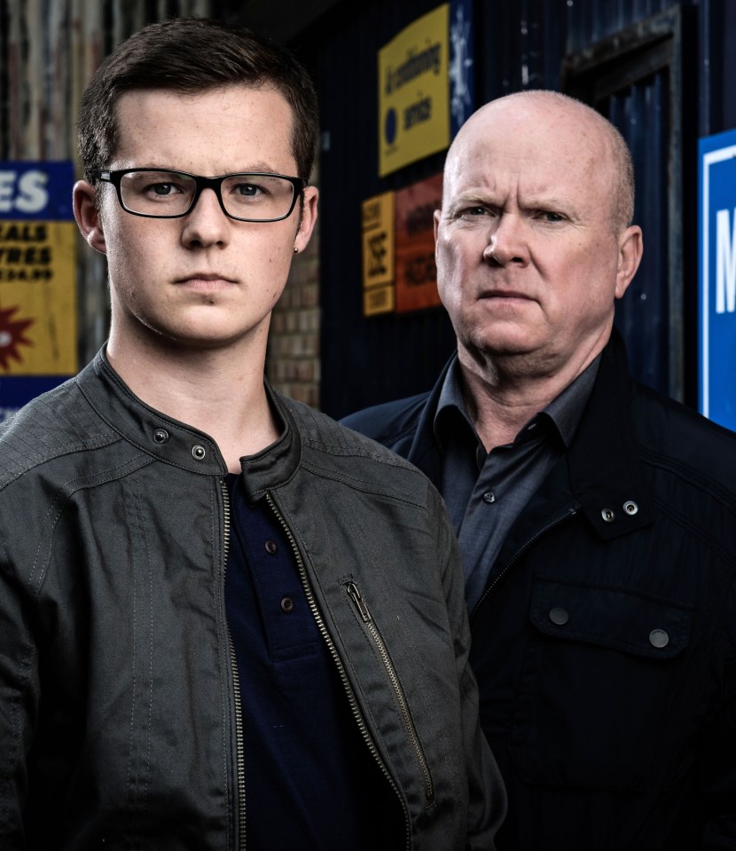 Harry Reid, seen here with his screen dad Phil, was the fifth Ben Mitchell