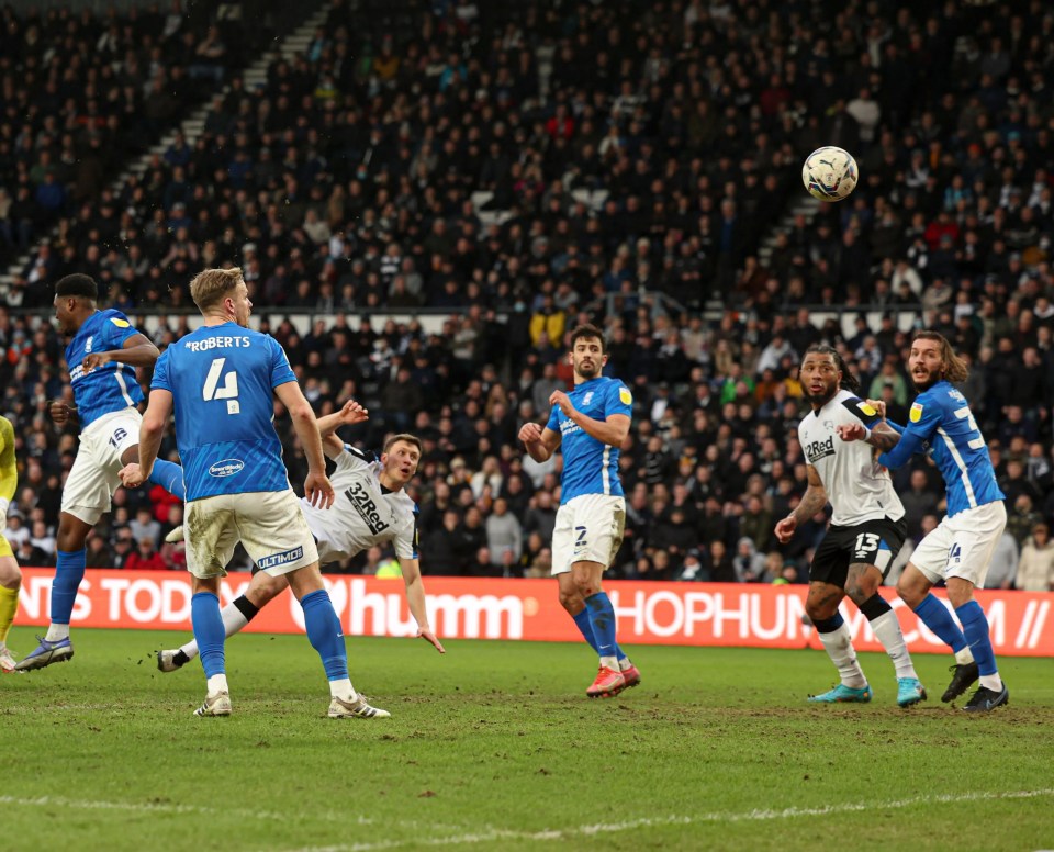 Krystian Bielik equalised with a last-second overhead kick