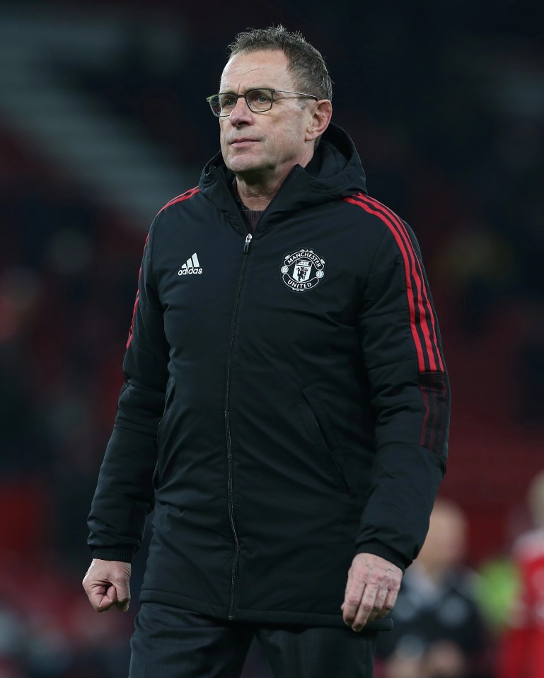 Interim Man Utd manager Ralf Rangnick