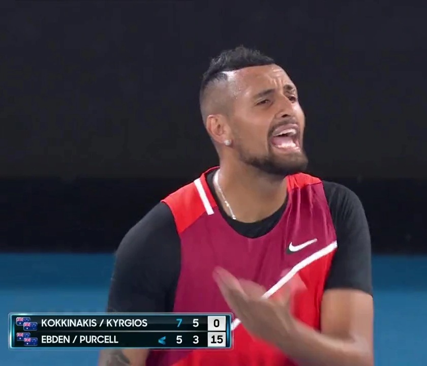 Nick Kyrgios ordered a fan to be booted out of the Australian men's doubles final