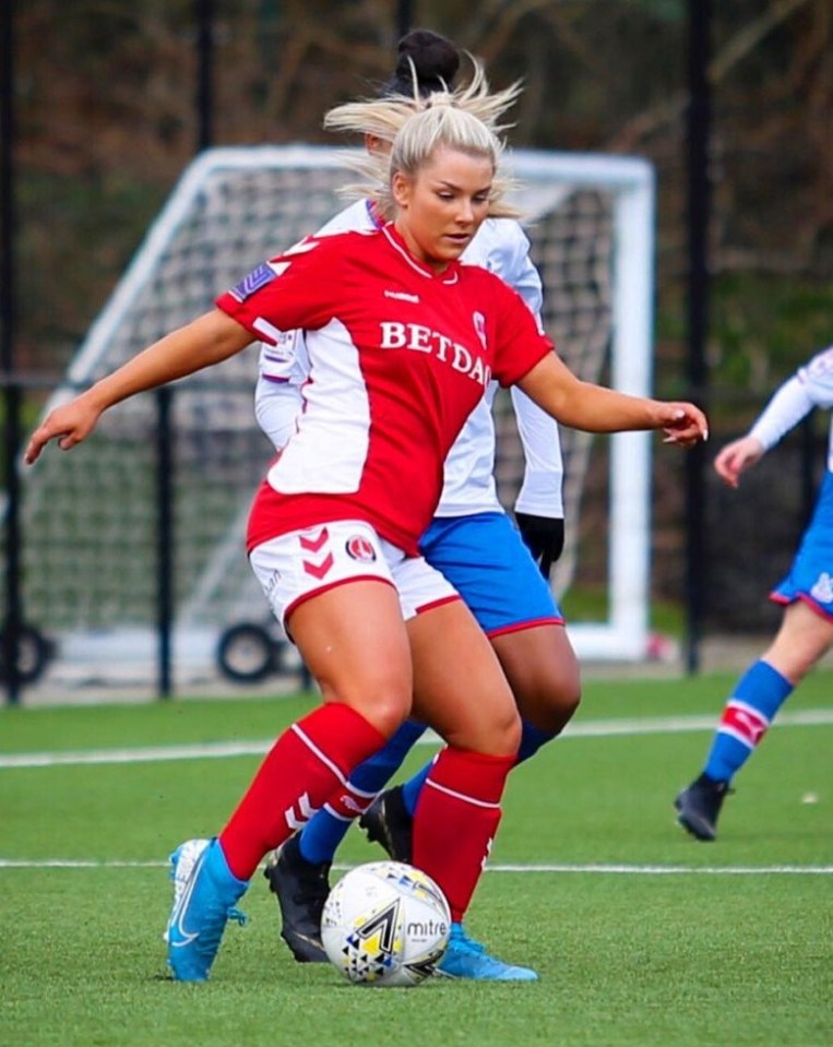 Wright played for Charlton Women until she was sacked after a disciplinary breach