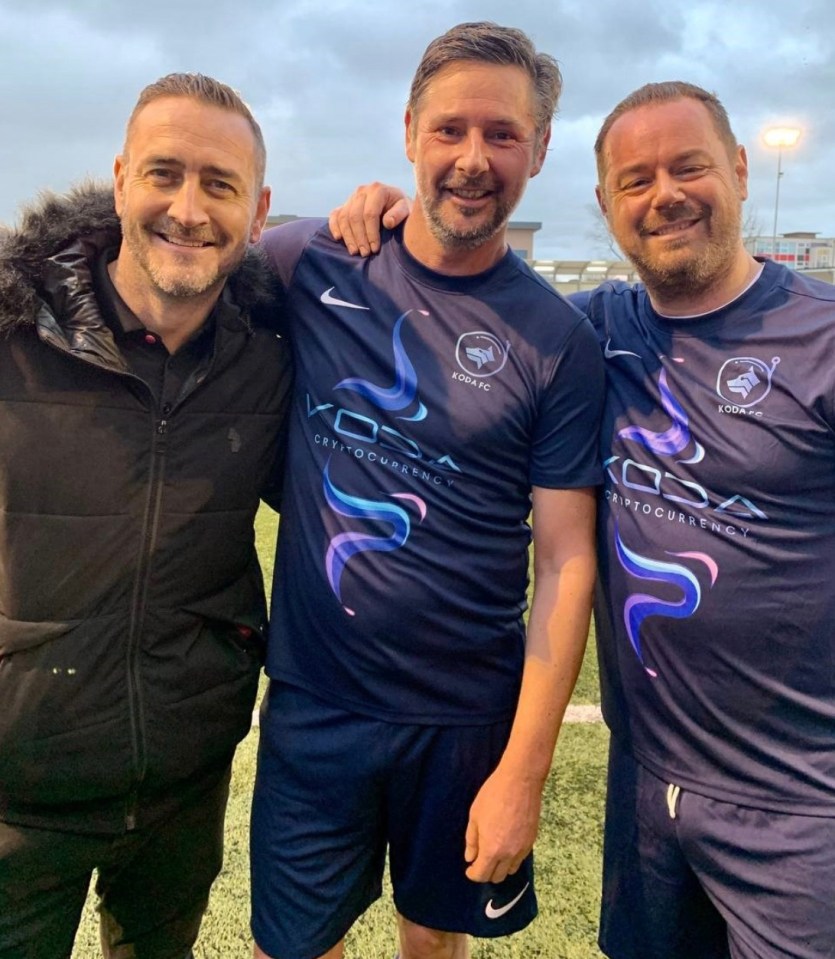 Danny Dyer played a charity football match for Slough Town in a shirt sponsored by Koda